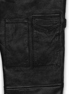 กางเกงหนังขายาวปกติคุณภาพสูงสำหรับ100% กางเกงหนังทำจากผ้าแห้งเร็วคุณภาพสูง - Product Image 3