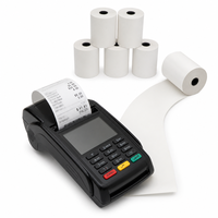 Rouleaux de papier thermique en gros pour caisse enregistreuse 80x80mm simple couche pour imprimante de reçus TPV, approvisionnement direct à l'exportation