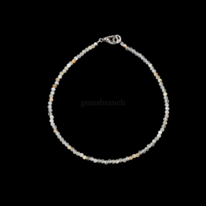 Natural Golden Rutile Beaded <b>Bracelet</b> Rutile Micro Faceted Round Gemstone Beads <b>Bracelet</b> Jewelry For Women Healing Crystal Gift - Product Image 2