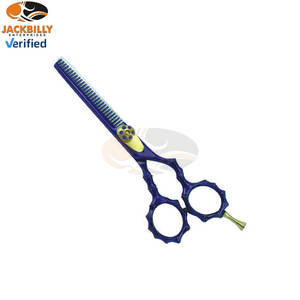 Professional Japanese Steel Right-Handed Barber <b>Scissors</b> Swivel Medium Handle Blunt Tip 28 Teeth High Quality Stainless Hair - Product Image 4