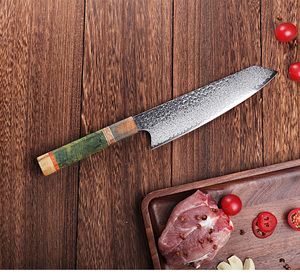Cuchillo de Chef de Acero de Damasco con Mango de Madera Octagonal de 8 Pulgadas, Nuevo Modelo 2025, OEM PRESTIGE BLADES, con 67 Capas, Ambidiestro, Apto para Lavavajillas - Product Image 5