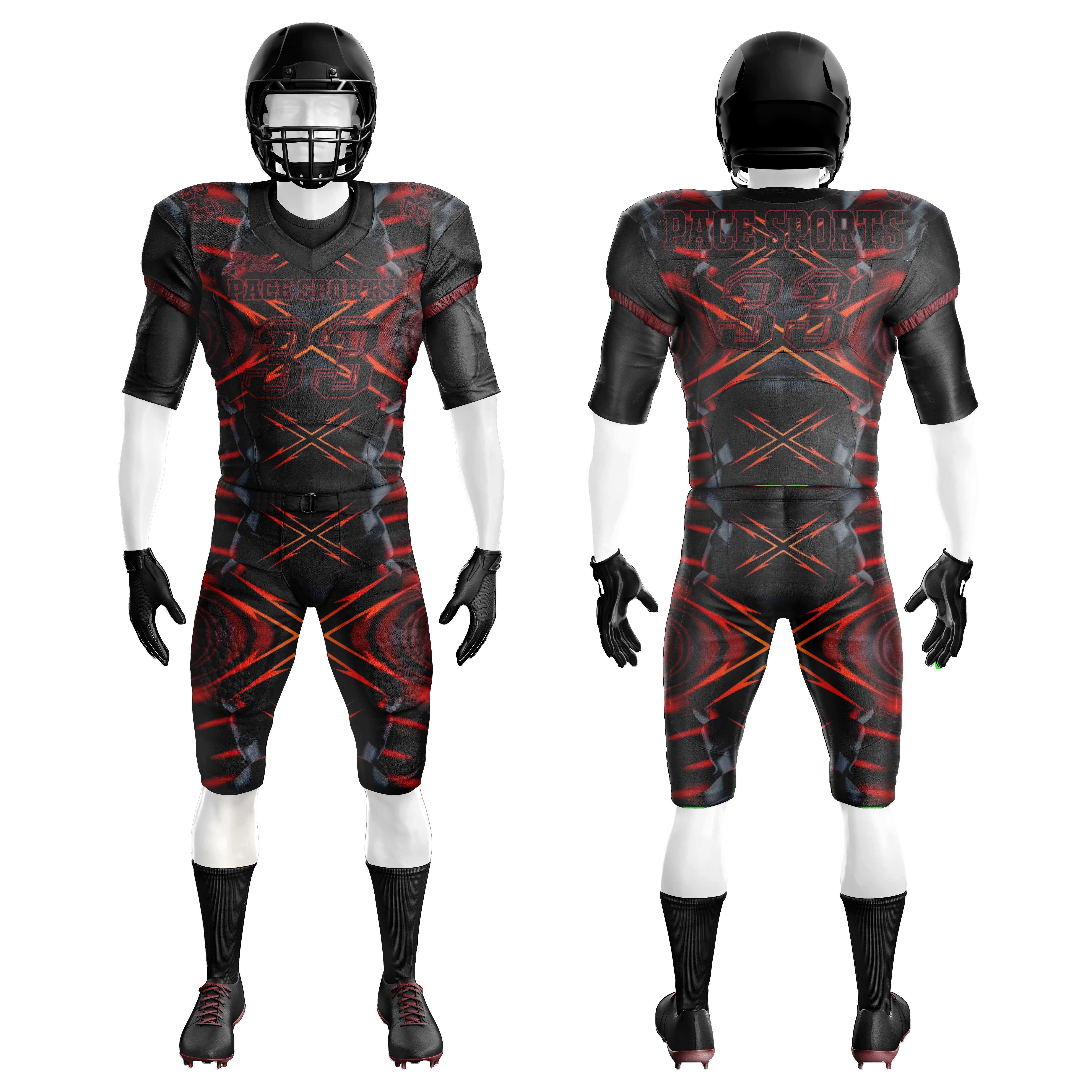 American Football Jersey for Adults Sublimated Tackle Twill