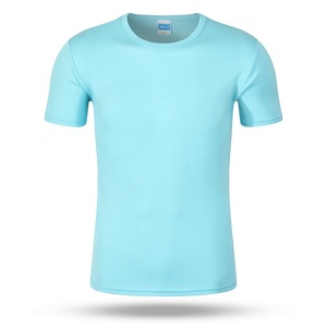 Camiseta Ringer Casual en blanco aceptar lona camisa Formal camisetas que absorben el sudor logotipo personalizado venta al por mayor hombres transpirable sólido - Product Image 5