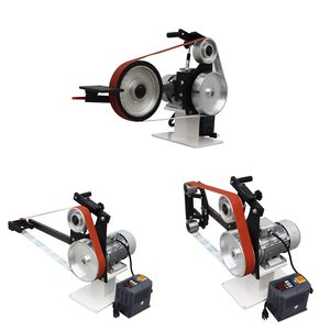 Lijadora de Banda Eléctrica de Velocidad Variable 2000W 110V con 3 Discos Abrasivos, Base para Afilador de Cuchillos y Convertidor de Frecuencia para Bandas de 71-82 Pulgadas - Product Image 6