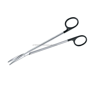 Tijeras de Disección Metzenbaum de Acero Inoxidable Reutilizables con Mango Negro, Instrumento Quirúrgico para Tejidos Blandos, Aprobado por CE e ISO - Product Image 3