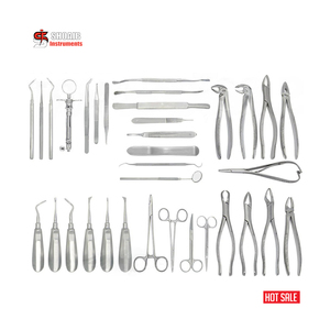 ชุดเครื่องมือผ่าตัดช่องปากฟัน10ชิ้นเครื่องมือตรวจหินปูนสำหรับทำความสะอาดฟันเครื่องมือสอบแหนบปาก - Product Image 6