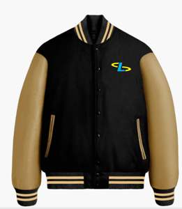 Blouson universitaire haute performance à manches longues pour homme avec col montant, écologique, respirant, pour l'hiver, avec logo frontal et doublure en laine - Product Image 4