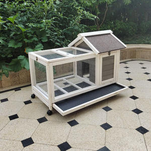 Küçük hayvanlar için Premium ahşap Pet House-tavşanlar ve tavuklar için ayarlanabilir Perches ile hava koşullarına dayanıklı tavuk kümesi - Product Image 3