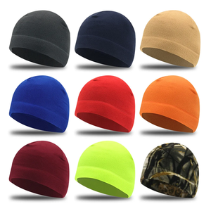 หมวกบีนนี่ยุทธวิธีขนแกะขั้วโลกหมวก3D ปักลายหมวกกันน็อคซับในฤดูหนาวหมวกลายหัวกะโหลกหมวกสำหรับผู้ชาย - Product Image 3