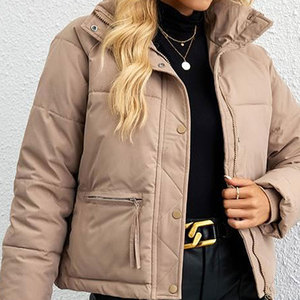 OEM Factory Prices Women's Bomber Puffer Coat <b>Jacket</b> Casual <b>Jacket</b> <b>For</b> Women Down Coat Breathable Made in Pakistan - Product Image 5