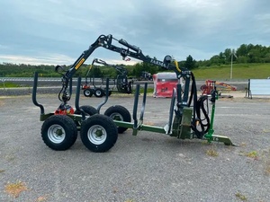 Equipo de madera de energía eléctrica 2023 con remolque de registro legal de carretera Garantía de 1 año para carga de granja forestal Nueva condición usada - Product Image 5