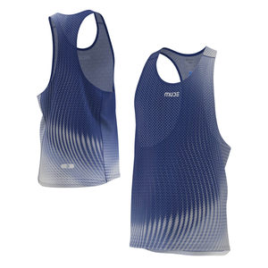 เสื้อกล้ามผู้ชายแบบ Racerback สีฟ้ารุ่งอรุณ โพลีเอสเตอร์ 100% พิมพ์ลายดิจิตอลด้วยเทคนิค Sublimation Transfer - Product Image 1