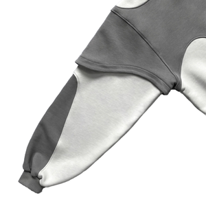 Vente en gros OEM Logo personnalisé col montant demi-fermeture éclair pull décontracté surdimensionné hommes stand sweats à capuche et sweatshirts - Product Image 3