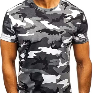 Camisetas Ligeras de Manga Corta para Hombre, Unisex, 100% Algodón Peinado, con Estampado de Letras, Protección Solar UPF 50+, Secado Rápido, para Senderismo y Pesca - Product Image 1