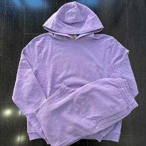 Chándal de gran tamaño Vintage lavado con ácido para hombre, chándal con logotipo personalizado, ropa de maternidad de algodón 100% ecológica para invierno de talla grande - Product Image 2