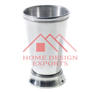 Vase pour table de dîner et métal coulé en aluminium nickelé décoratif Julep fleur Vase décoration de table meilleur vendeur - Product Image 2