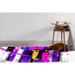 Tapis africain, Tapis femme noire, Tapis femme africaine, Tapis imprimé, Tapis en chenille - Product Image 3