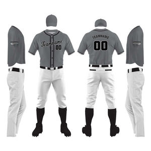 Nouveauté : Ensemble d'uniformes d'entraînement de baseball et de softball 100 % polyester sublimé pour hommes – Tenues de softball respirantes et abordables - Product Image 1