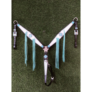 Cabecera de Caballo de Cuero Argentina Hecha a Mano con Diseño Antiguo - Product Image 3