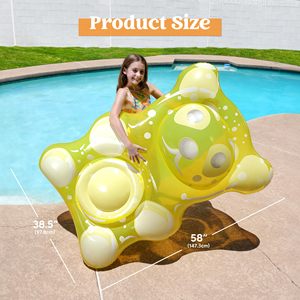 Factory Direct 60 Inch Inflatable Gummy <b>Bear</b> Pool Float Best Selling <b>Cute</b> Fun Swimming Lounge Raft Pool Party Beach Vacation - Product Image 4