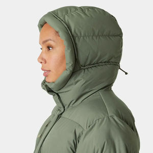 Alta demanda Lav Green OEM Mujer Aurora Puffy Parka Cordón Capucha ajustada y Puffer Acolchado Mujer Burbuja Chaqueta de invierno - Product Image 5