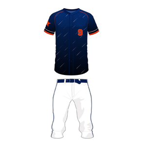 Conjuntos de uniformes de béisbol para hombre, ropa deportiva impresa por sublimación, diseño de logotipo personalizado de alta calidad, uniformes de béisbol de poliéster 100% - Product Image 1
