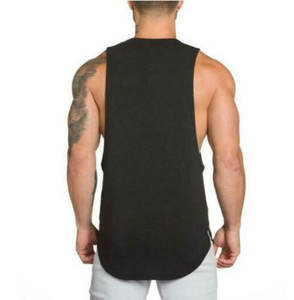 <b>Men's</b> Casual <b>Crop</b> <b>Top</b> Mesh Tank <b>Top</b> Gym Singlets Summer Wear High Quality 100% Cotton Customizable Sleeveless Breathable Crew - Product Image 6