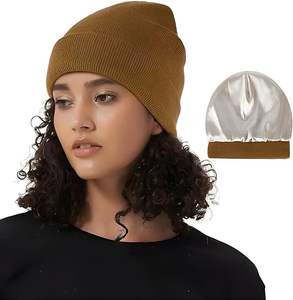 Bonnets de haute qualité Bonnet tricoté Motif personnalisé Bonnet en laine brodé classique côtelé - Product Image 1