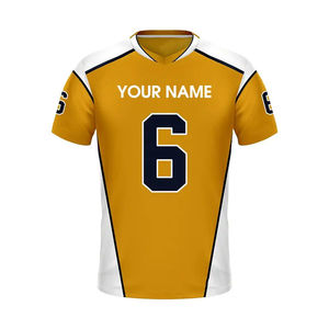 Uniforme de fútbol americano personalizado Camisetas sublimadas transpirables de alta calidad con logotipo Servicio OEM - Product Image 5