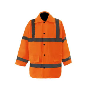 Wholesale <b>Construction</b> Safety <b>Jacket</b> Waterproof Visibility Winter Safety Reflective <b>Jacket</b> with Thickened Inner Liner for Mens - Product Image 4