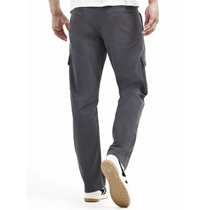 Pantalones Cargo holgados de talla grande para hombre, precio al por mayor, pantalones de chándal de diseño personalizado, pantalones Cargo multibolsillo de Color sólido para hombre - Product Image 4