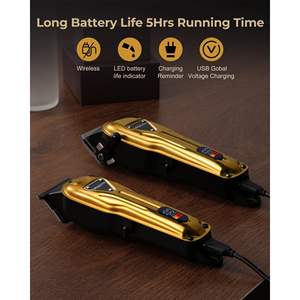 Tondeuse à Cheveux Électrique Sans Fil Longue Durée pour Hommes, Kit de Toilettage Imperméable IPX7 avec Fonction de Coupe de Barbe - Product Image 5