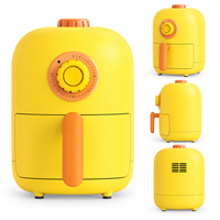 Mini Friteuse à Air 2L 1000W, Friteuse à Air Numérique à Cuisson Automatique, Appareil Électrique Autonome pour la Cuisine Domestique, Sans Huile