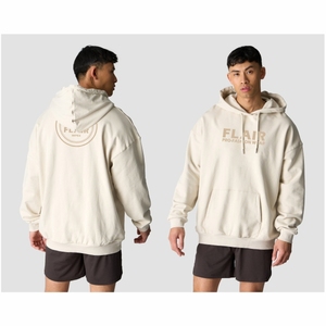 Sudadera con capucha de algodón 100% de gran tamaño para hombre, diseño de hombro caído de alta calidad, bordado 3D, efecto lavado sólido Vintage - Product Image 1
