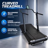 Tapis roulant incurvé BN à cadre en acier renforcé, autonome, sans alimentation électrique, pour salle de sport à domicile, studio d'entraînement professionnel haut de gamme