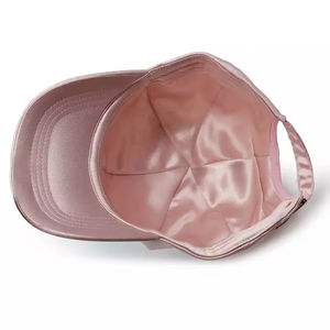 Casquette de baseball unisexe personnalisée unie en coton 100% doublée de satin de haute qualité avec couleur et logo personnalisés - Product Image 6