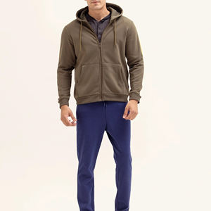 Sweat à capuche zippé en tricot imprimé pour homme, style décontracté, automne-hiver, polaire, haute qualité, sweats à capuche personnalisés - Product Image 4