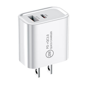 Chargeur mural électrique double USB-C ETL PSE 20W 25W PD QC3.0 à charge rapide pour les marchés américain, européen et japonais - Product Image 6