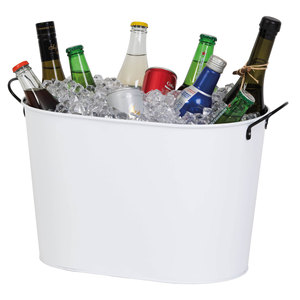 Cubo de hielo azul hecho a mano para fiestas, bañera de bebidas con asa, cubo de hielo grande, Cubo de bebidas para fiesta, Bar, Picnic en casa - Product Image 5