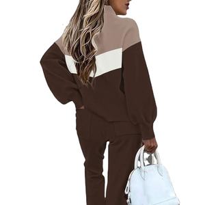 Femmes poids lourd coton recadrée fermeture éclair sweats à capuche 2026 en détresse Logo remorquage pièce survêtement brodé Technique solide hiver - Product Image 3