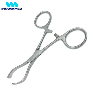 Nuevas Pinzas para Toallas de Acero Inoxidable de Alta Calidad, de 4 a 10 cm, Forma Curva, Accionamiento Manual, INNOVAMED - Product Image 4