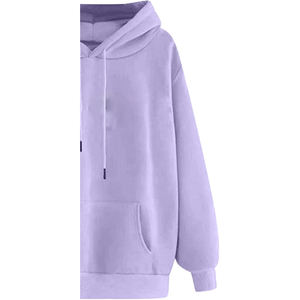 Sudadera de Forro Polar Personalizada para Mujer, Vestido de Invierno, 100% Algodón, Transpirable, Resistente al Viento, Ecológico, con Logotipo Bordado en la Parte Delantera, 360g - Product Image 5