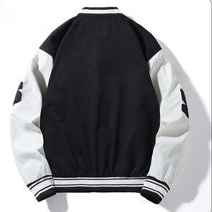 Dernière conception de vestes universitaires amples à la mode Chenille Patches Letterman College Bomber Baseball vestes pour hommes - Product Image 4