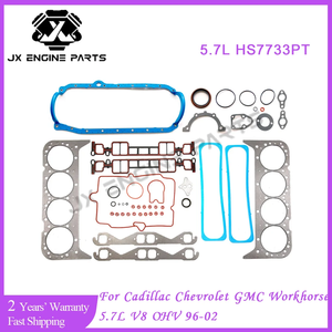 ชุดสร้างเครื่องยนต์ใหม่ชุดปะเก็นแบบเต็มหัวถังสำหรับ GM 5.7 GMC Chevrolet Cadillac GMC Isuzu AM General 96-02 HS7733PT-16 5.7L - Product Image 2