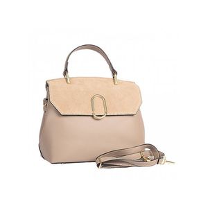 Borsa Artistica 26003 Design Strutturato in Vera Pelle Scamosciata e Pelle Dollar, Fatto a Mano in Italia - Product Image 3