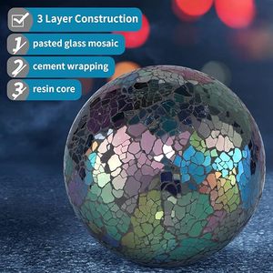 Esfera de cristal de mosaico de diseño creativo con estilo, adornos de bola dorada para decoración del hogar, regalo de Navidad, bola hecha a mano de estilo Art & Ins - Product Image 4