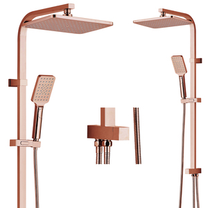 Colonne de <span class=keywords><strong>douche</strong></span> complète pour projets de rénovation hôtelière, avec <span class=keywords><strong>pommeau</strong></span> de <span class=keywords><strong>douche</strong></span> pluie, sans robinetterie, prix usine ODM - Product Image 5