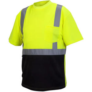 La mejor camiseta reflectante de seguridad impermeable de 100% algodón transpirable con logotipo personalizado para visibilidad en la carretera y el lugar de trabajo - Product Image 2