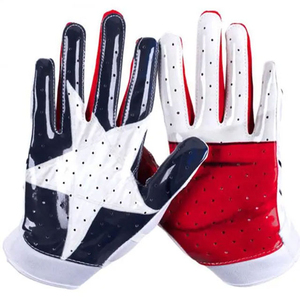 Gants de football américain OEM en gros – Qualité supérieure, design dernier cri, style unique, respirants, antidérapants, sans silicone, sans poudre - Product Image 1
