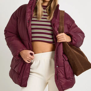 Veste matelassée d'hiver sur mesure / Prix de gros Logo personnalisé OEM Veste d'hiver Veste à bulles Veste matelassée pour femmes Veste d'extérieur - Product Image 4